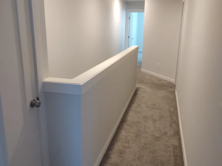 Hallway facing bedroom 2 & 3