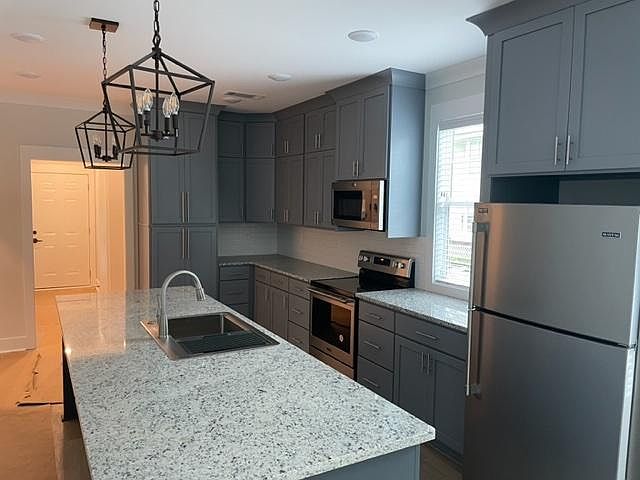 Open concept kitchen