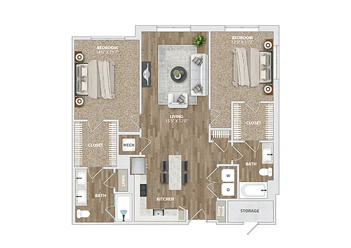 Floor plan B3B