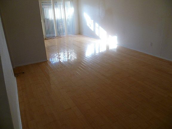 Living room facing back patio.