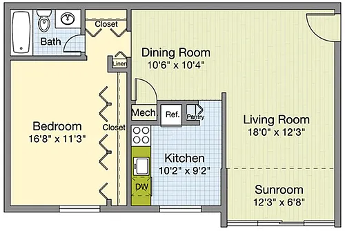 Floor plan Geneva - with Sunroom