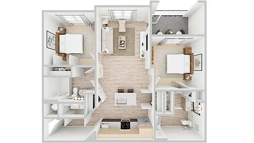 Floor plan Whispering Pines - B1