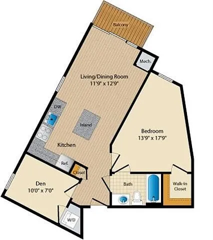 Floor plan Style C1 Den