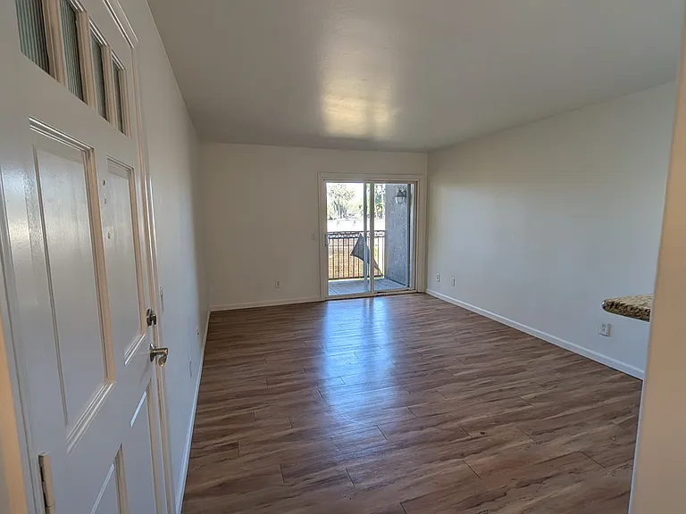 Front Door, Living Room and Outdoor Balcony