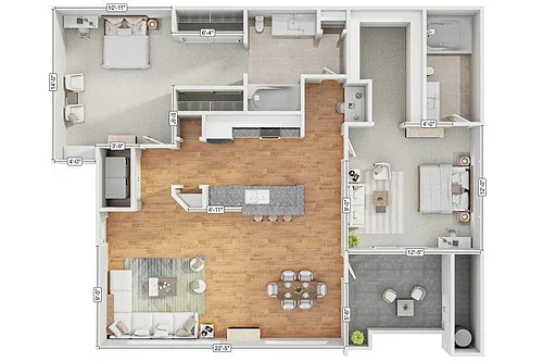 Floor plan 2B2