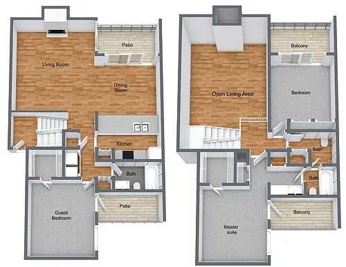 Floor plan The Crestline Townhome