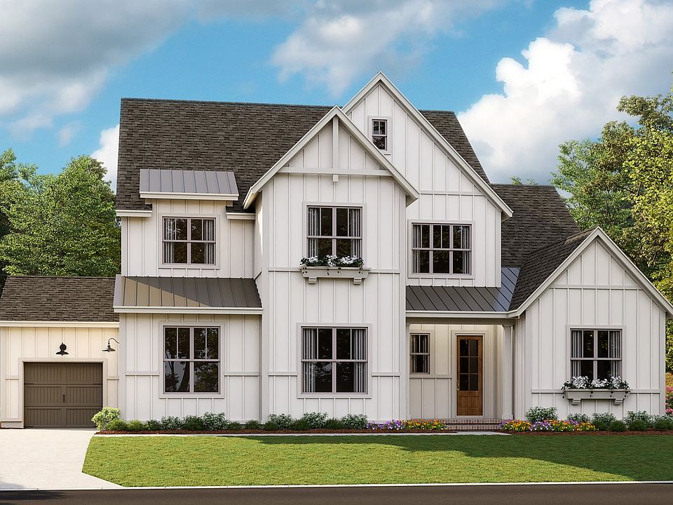 Monterey - Modern Farmhouse 3-Car Side Load Garage Note Renderings may show optional features