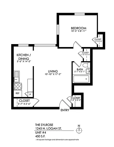 Floor plan 1 Bedroom