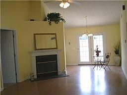 wood buning fireplace