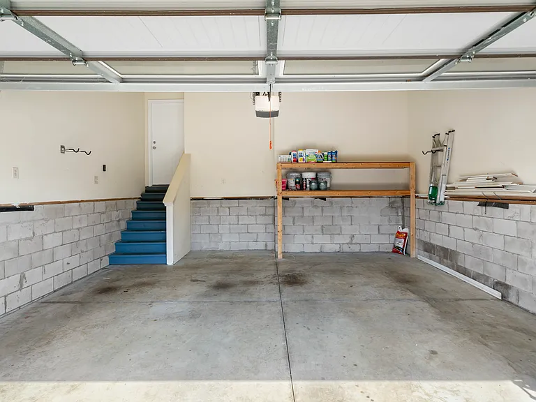 Spacious 2 car garage.