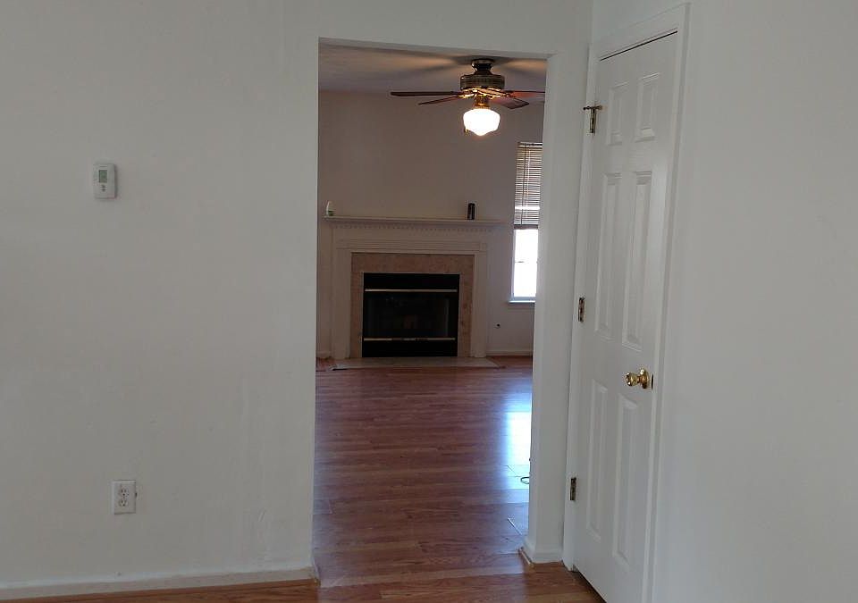 fire place in dining room