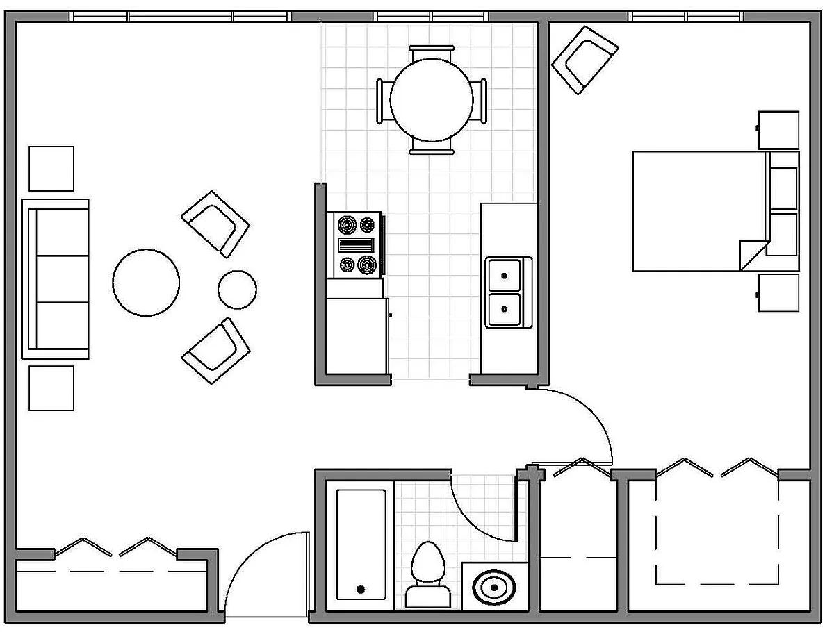 Floor plan 2 Bedroom