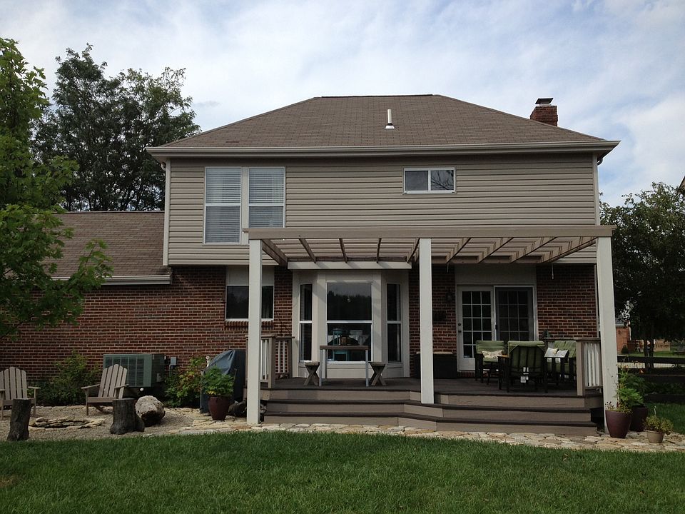 New Pergula Patio Paint Deck