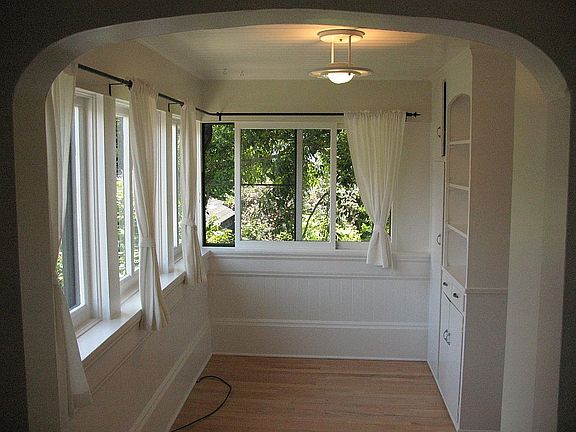 Dining nook with ample windows.