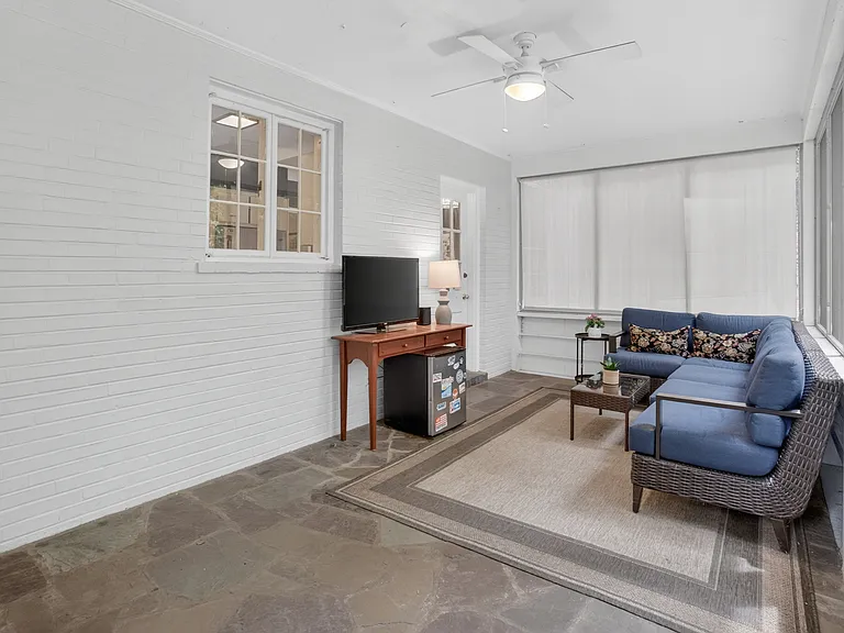 Screened porch.