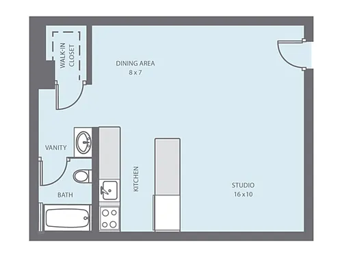 Floor plan Studio