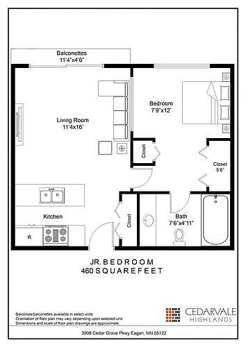 Floor plan Studio