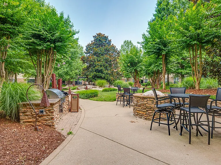 Walking paths and communal barbeque Grills