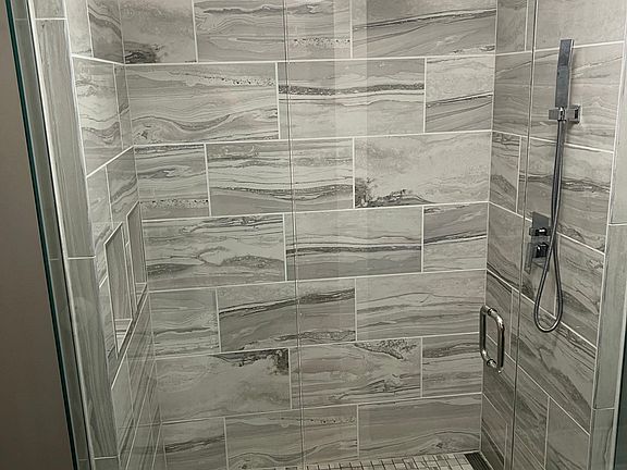 Beautifully remodeled rain shower.