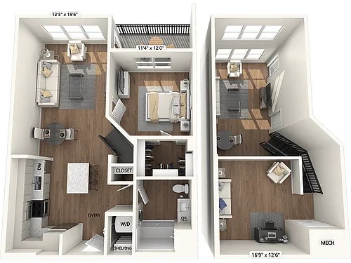 Floor plan AM19-L-Base Collection