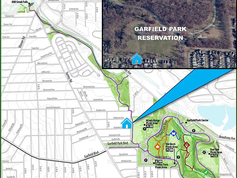 Walk out the door and right into Garfield Park Reservation. Updated property provides 1 covered parking space plus exclusive use of the 2nd floor private balcony
