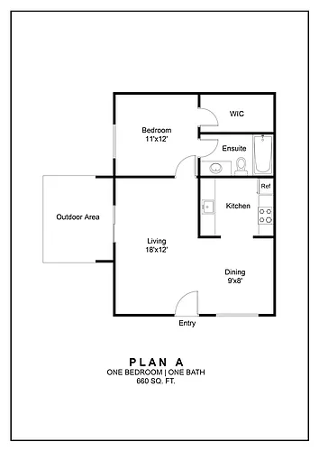 Floor plan One Bedroom