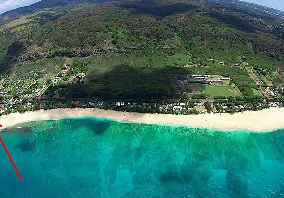 Aerial view of beach