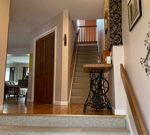 Entryway to kitchen/living areas 1/2 bath on this level