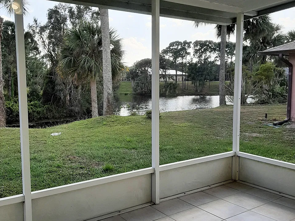 View of back yard