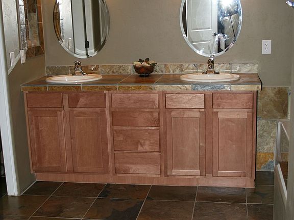 Master bathroom with 2 sinks