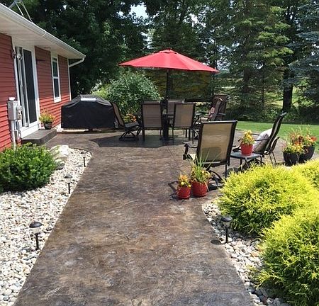 View from the garage