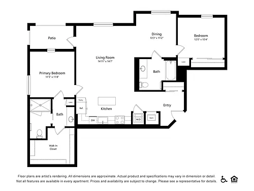 Floor plan 2x2G