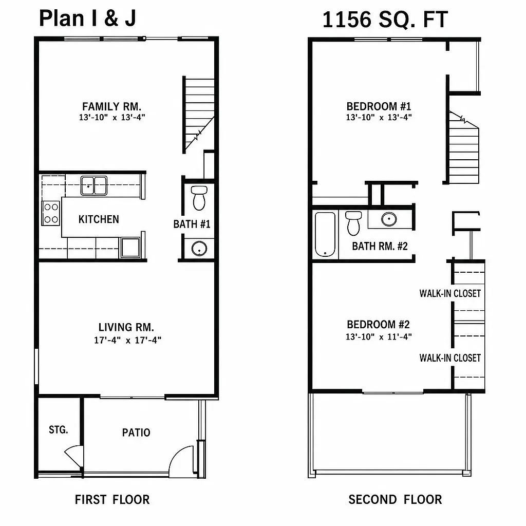 Floor plan Floorplan I and J