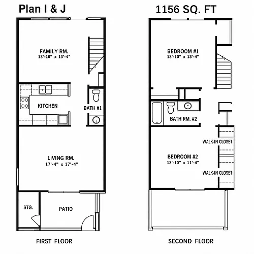 Floor plan Floorplan I and J