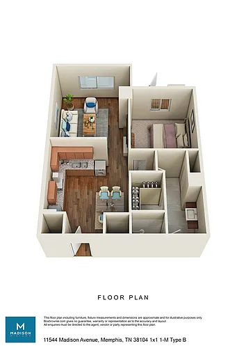 Floor plan 1X1