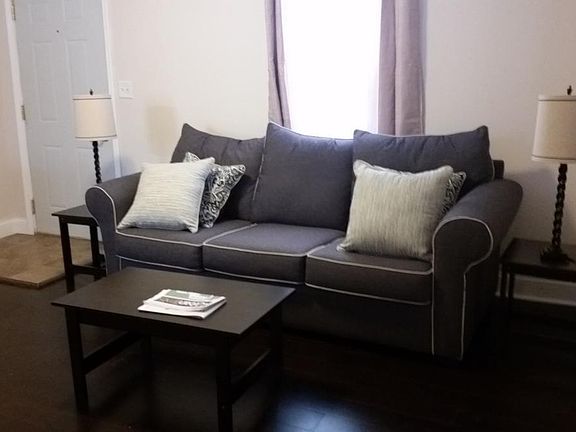 A staged Unit Living Room