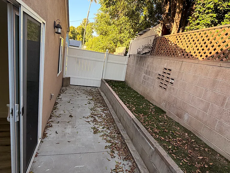 Private backyard