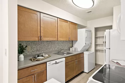 Contemporary Kitchen Style (shown here in a 2-bedroom floor plan) - Roxalana Hills Apartments
