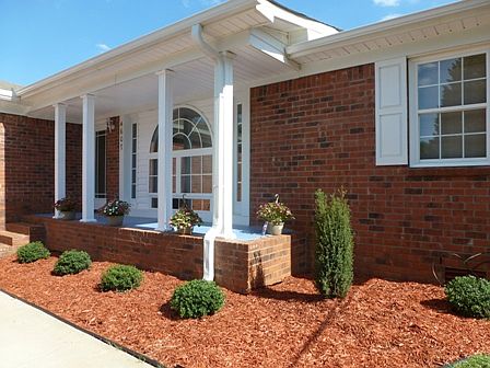 Covered Front Porch with Col