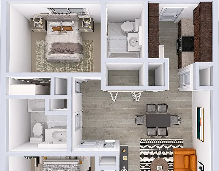 Steeple Chase Apartments Two Bedroom Two Bath Single Story Apartment