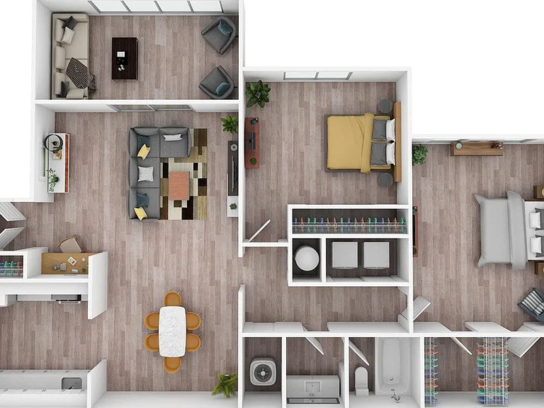 2 Bedroom | 1 Bath | 1005 SF 2 Bedroom | 1 Bath | 1005 SF
