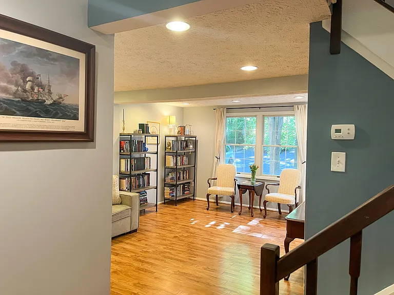 View of living room from dining room