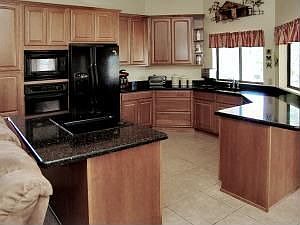 Updated, open kitchen