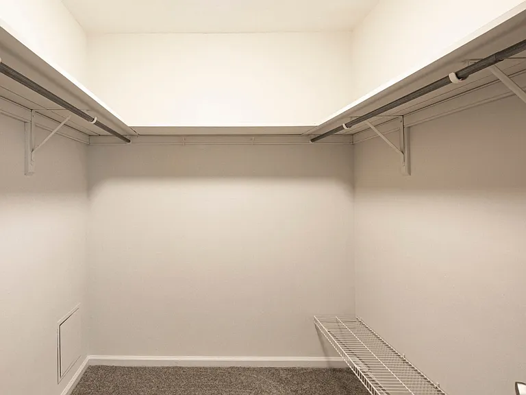 Walk in closets available