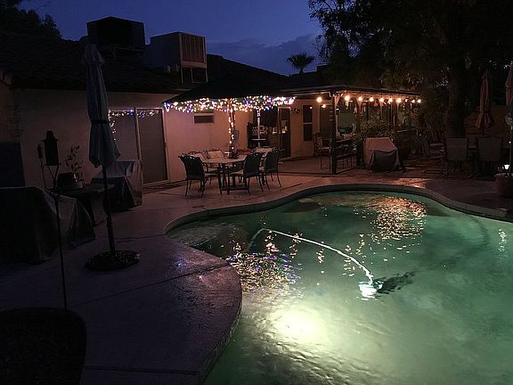 Nighttime Pool View