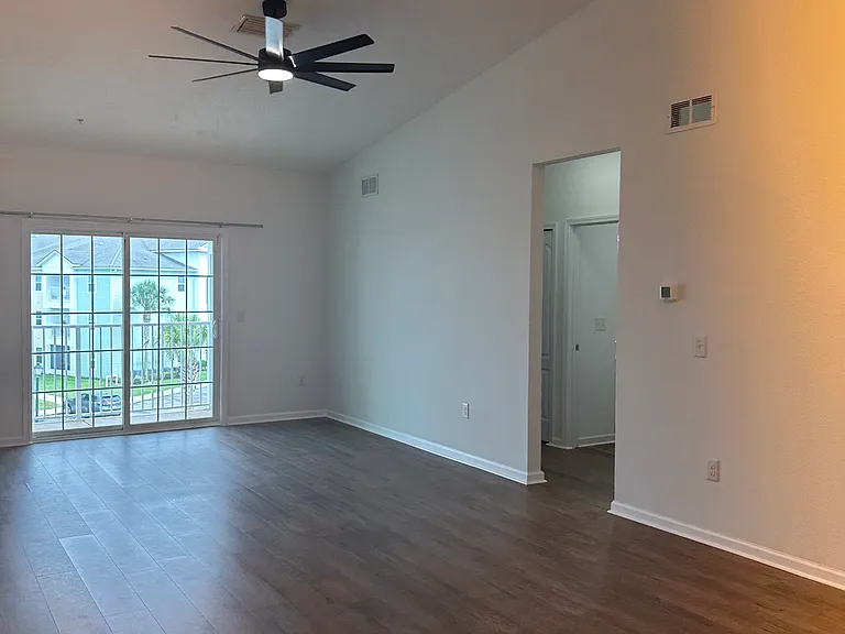 View of Living Room area/Patio

Hallway to Bedrooms
