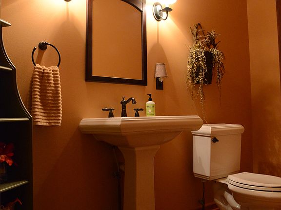 Bathroom off laundry