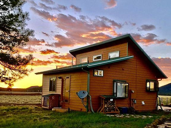 Back and side view of house.