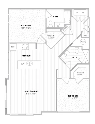 Floor plan 2 Bedroom