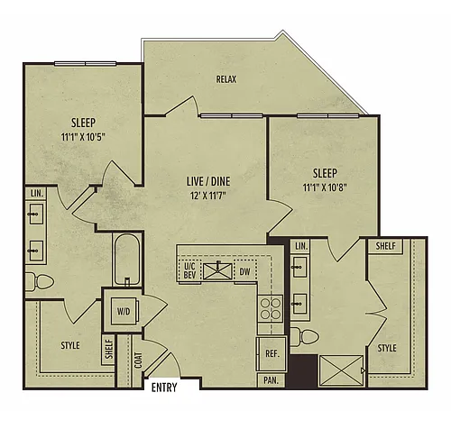 Floor plan 2C